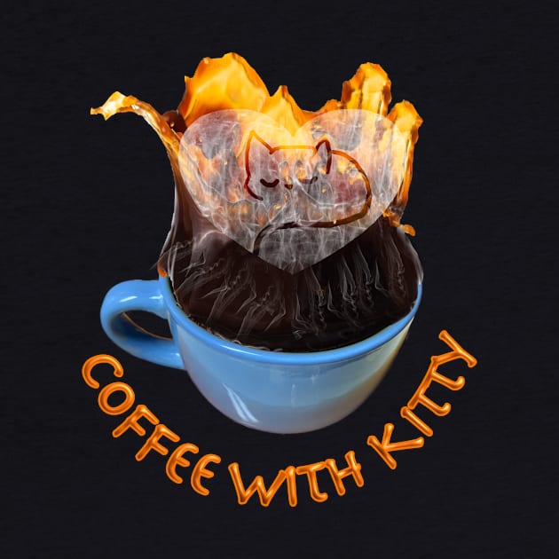 Morning Coffee with Kitty T-Shirt mug coffee mug apparel hoodie sticker gift by LovinLife